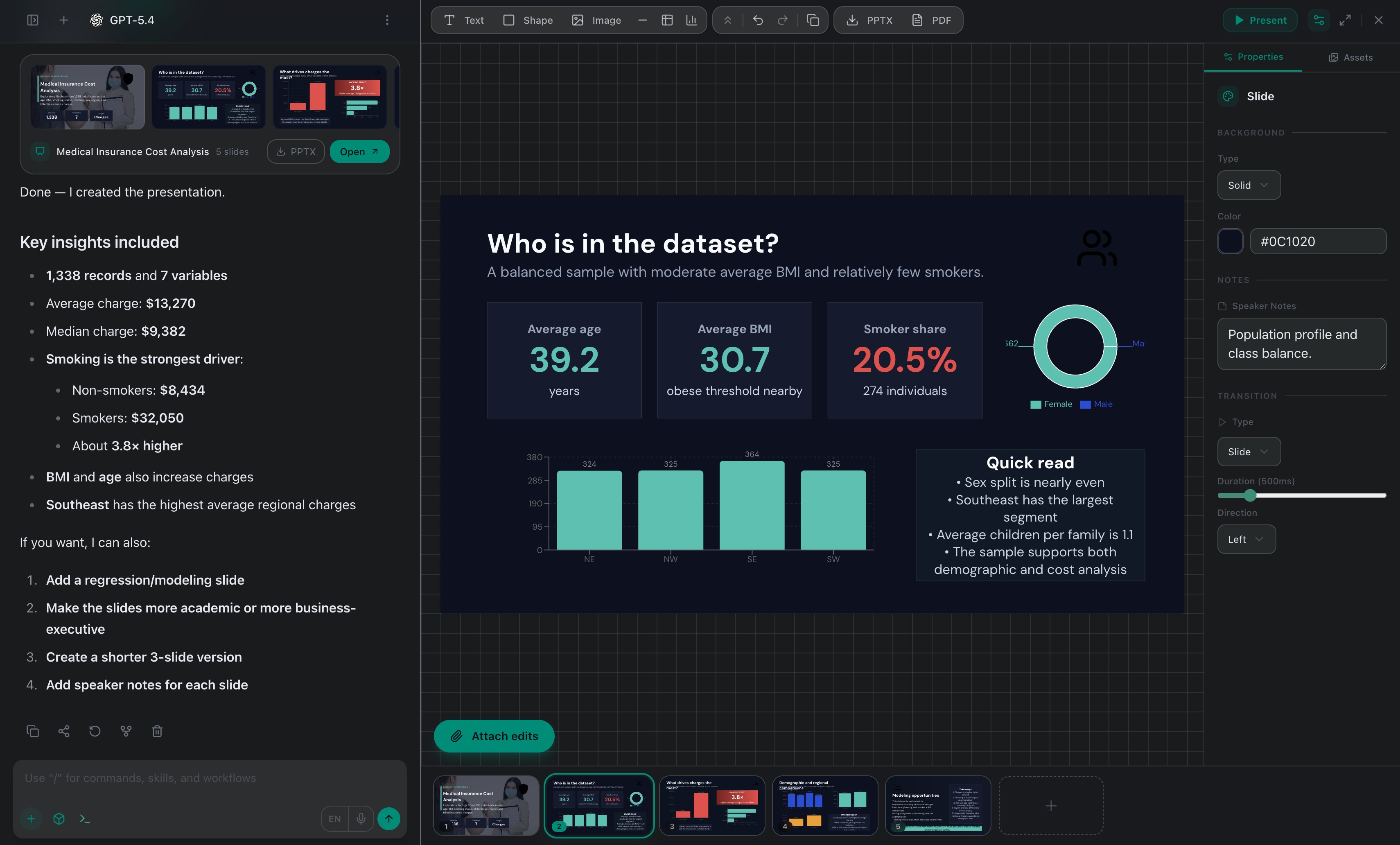 Terminal Chat — AI workspace interface