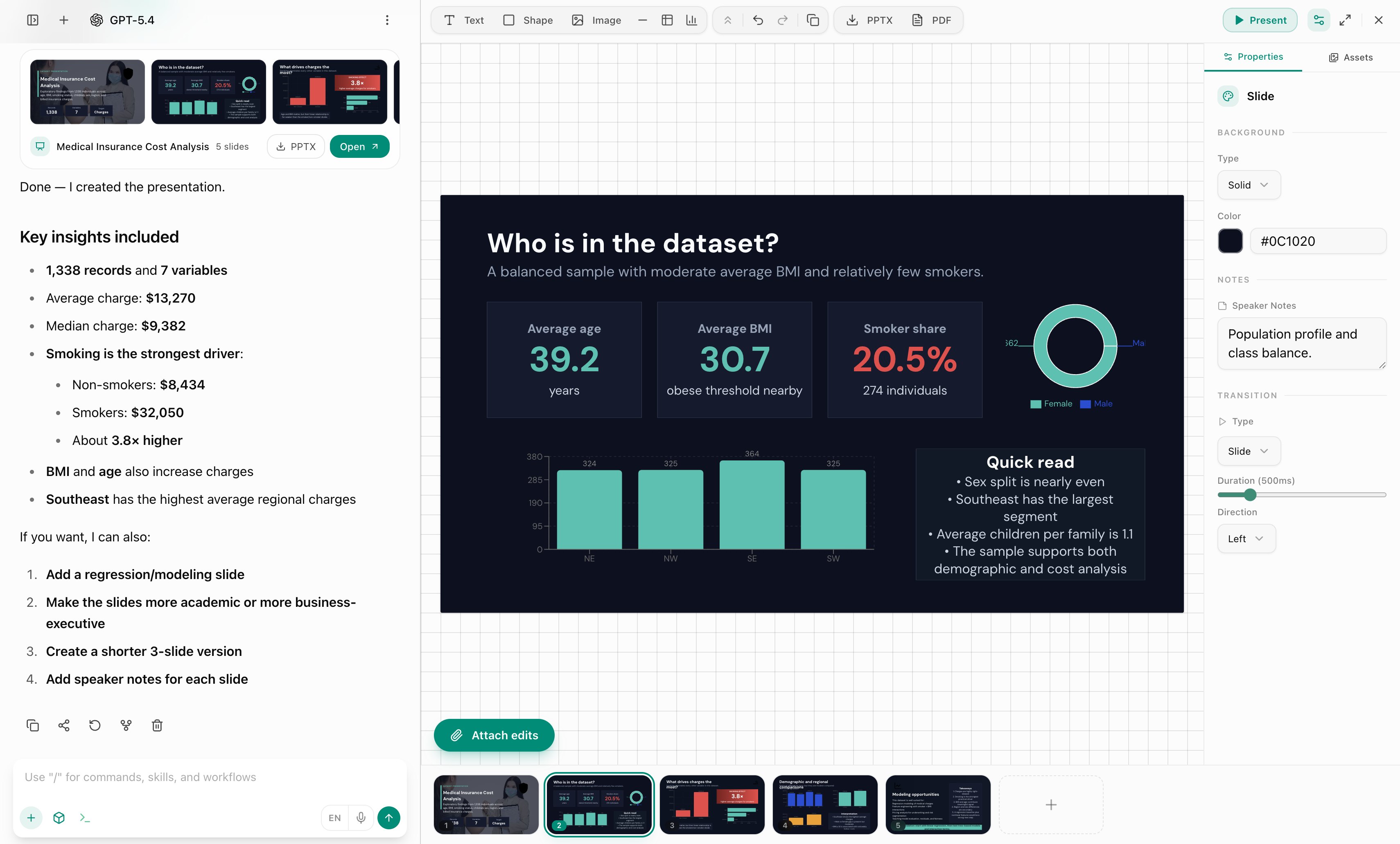 Terminal Chat — AI workspace interface